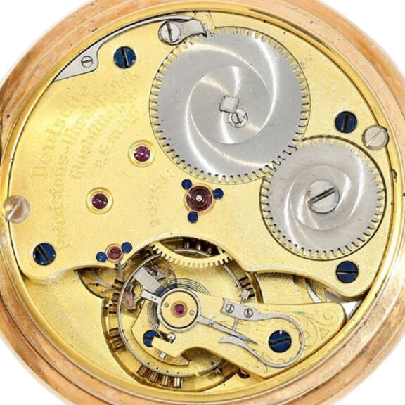 German rose gold open faced lever precision watch Circa 1920 German rose gold open faced lever precision watch Circa 1920