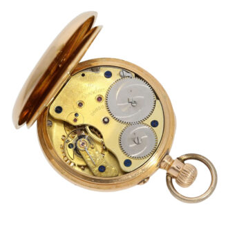 Early German 18K rose gold open faced lever watch Circa 1887