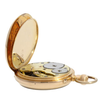 Early German 18K rose gold open faced lever watch Circa 1887