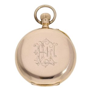 Early German 18K rose gold open faced lever watch Circa 1887