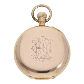 Early German 18K rose gold open faced lever watch Circa 1887