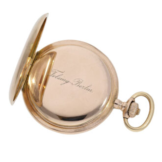 Large German 14K rose gold hunting cased lever Circa 1905 Large German 14K rose gold hunting cased lever Circa 1905