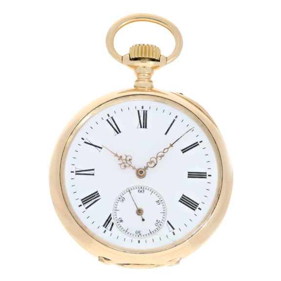 Heavy Swiss 14K gold Masonic precision chronometer Circa 1900 Heavy Swiss 14K gold Masonic precision chronometer Circa 1900