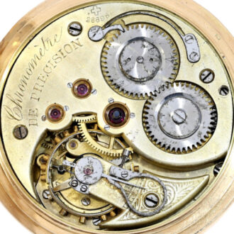 Heavy Swiss 14K gold Masonic precision chronometer Circa 1900