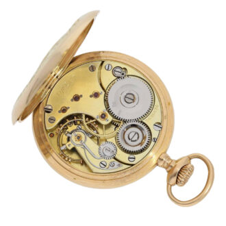 Swiss two-colour gold marksman precision lever Circa 1910