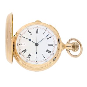 Swiss gold quarter repeating chronograph Circa 1870