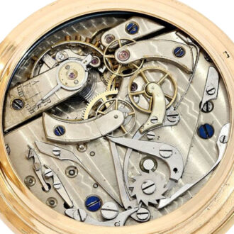 Swiss gold quarter repeating chronograph Circa 1870 Swiss gold quarter repeating chronograph Circa 1870
