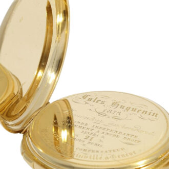 Swiss gold seconde mort Lépine pocket watch Circa 1873