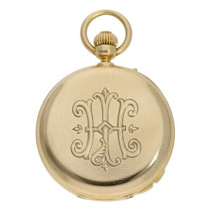 Swiss gold seconde mort Lépine pocket watch Circa 1873