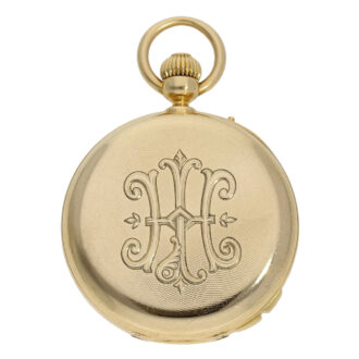 Swiss gold seconde mort Lépine pocket watch Circa 1873