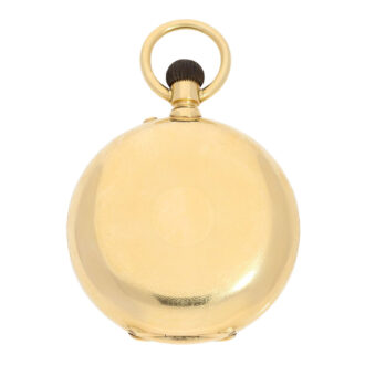 Swiss gold hunting cased ankerchronometer with calendar Circa 1870