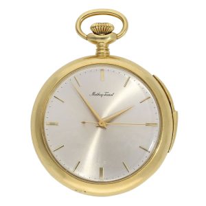 Swiss gold minute repeating centre seconds lever Circa 1910-1930