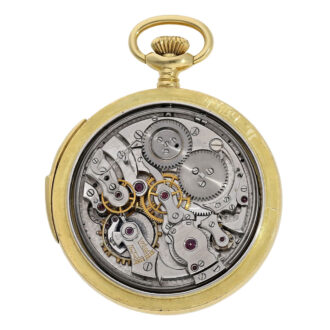 Swiss gold minute repeating centre seconds lever Circa 1910-1930 Swiss gold minute repeating centre seconds lever Circa 1910-1930