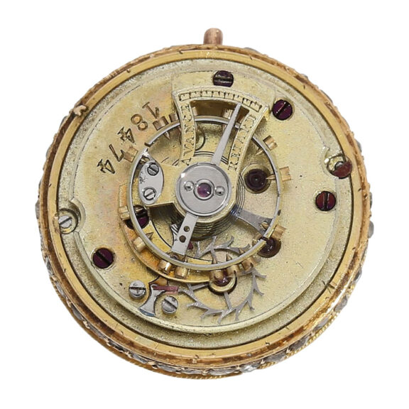 Very fine 18K gold and diamond-set Boule de Genève Circa 1860 Very fine 18K gold and diamond-set Boule de Genève Circa 1860