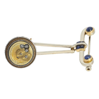 High quality Swiss Boule de Genève with brooch Circa 1890
