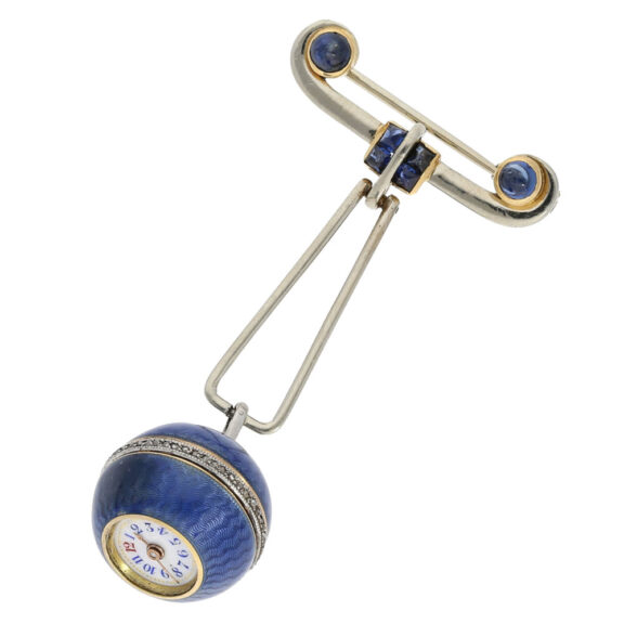 High quality Swiss Boule de Genève with brooch Circa 1890 High quality Swiss Boule de Genève with brooch Circa 1890