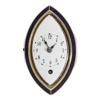 Unusual French 18 Carat gold and enamel ring watch Circa 1890-1900