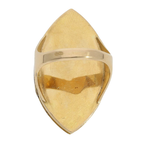 Unusual French 18K gold and enamel ring watch Circa 1890-1900 Unusual French 18K gold and enamel ring watch Circa 1890-1900