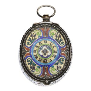 Austrian enamel neo renaissance pendant watch Circa 1830