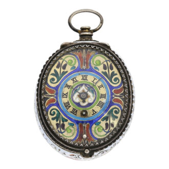 Austrian enamel neo renaissance pendant watch Circa 1830