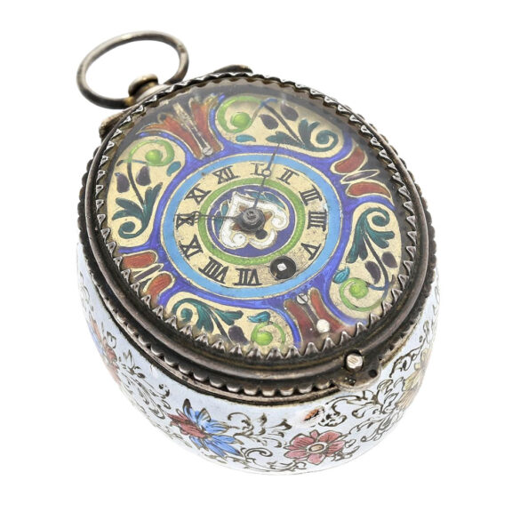 Austrian enamel Neo-Renaissance pendant watch Circa 1830 Austrian enamel Neo-Renaissance pendant watch Circa 1830