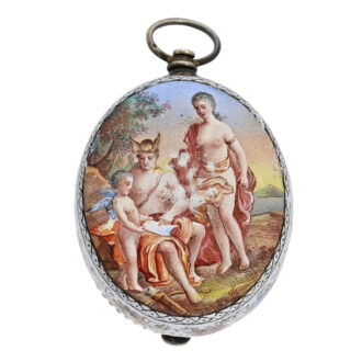 Austrian enamel Neo-Renaissance pendant watch Circa 1830