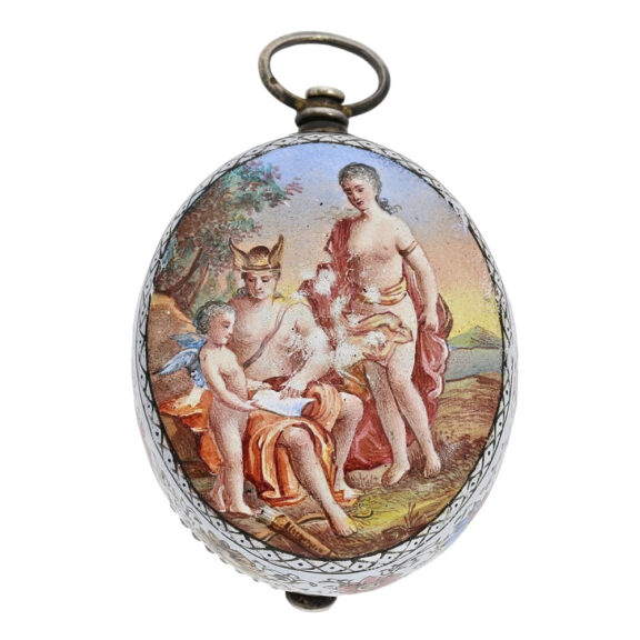 Austrian enamel Neo-Renaissance pendant watch Circa 1830 Austrian enamel Neo-Renaissance pendant watch Circa 1830