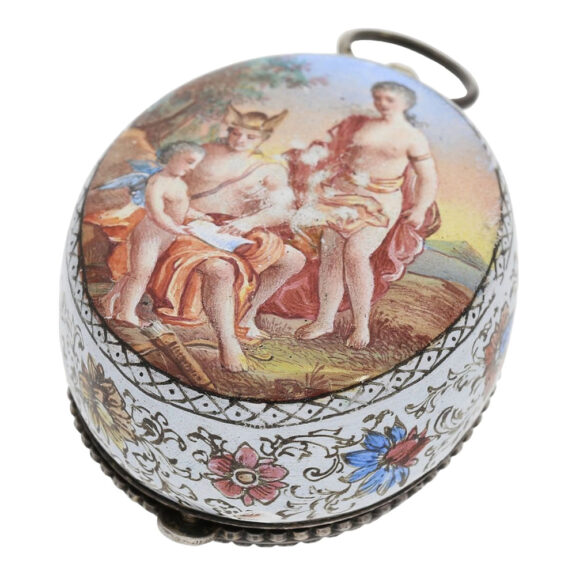 Austrian enamel Neo-Renaissance pendant watch Circa 1830 Austrian enamel Neo-Renaissance pendant watch Circa 1830