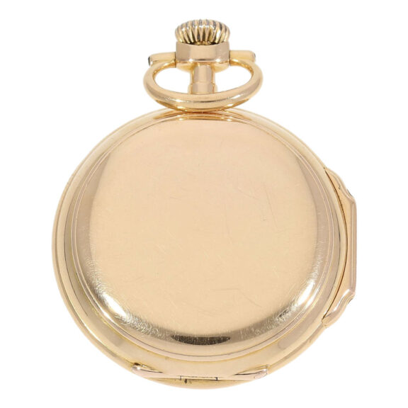 Rare Swiss 18K rose gold hunting cased Louis XV watch Circa 1885 Rare Swiss 18K rose gold hunting cased Louis XV watch Circa 1885
