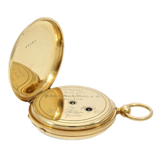 Very early Swiss 18K gold open faced lever watch Circa 1868