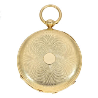 Very early Swiss 18K gold open faced lever watch Circa 1868