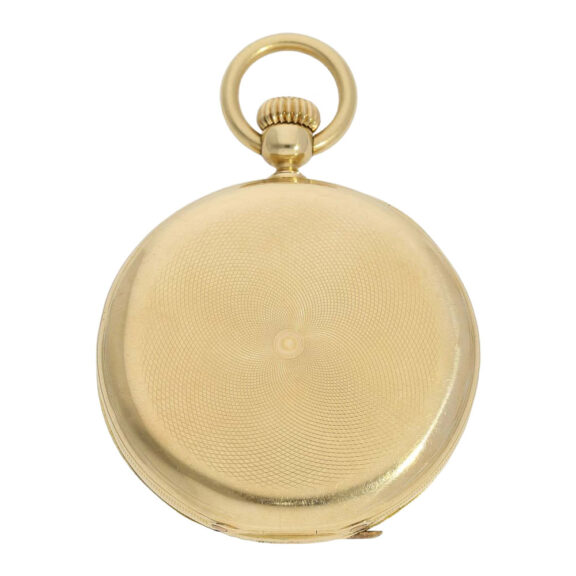 Swiss 18K gold hunting cased lever pocket watch Circa 1852 Swiss 18K gold hunting cased lever pocket watch Circa 1852