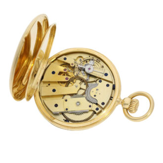 Swiss 18K gold hunting cased lever pocket watch Circa 1852