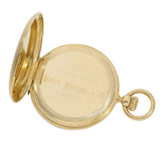Swiss 18K gold hunting cased lever pocket watch Circa 1852