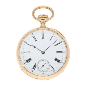 Elegant Swiss 18K rose gold ankerchronometer Circa 1885