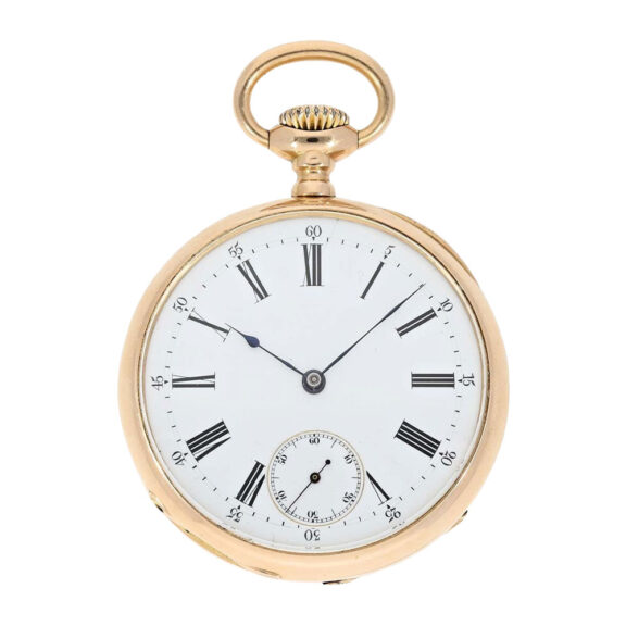 Elegant Swiss 18K rose gold ankerchronometer Circa 1885 Elegant Swiss 18K rose gold ankerchronometer Circa 1885