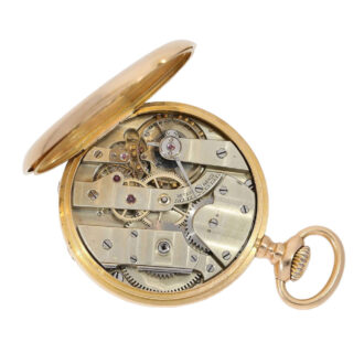 Elegant Swiss 18K rose gold ankerchronometer Circa 1885 Elegant Swiss 18K rose gold ankerchronometer Circa 1885