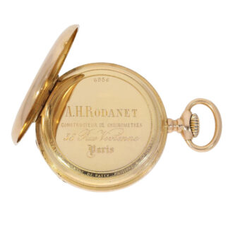 Elegant Swiss 18K rose gold ankerchronometer Circa 1885 Elegant Swiss 18K rose gold ankerchronometer Circa 1885