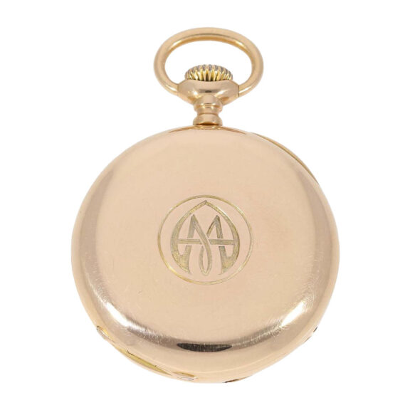 Elegant Swiss 18K rose gold ankerchronometer Circa 1885 Elegant Swiss 18K rose gold ankerchronometer Circa 1885
