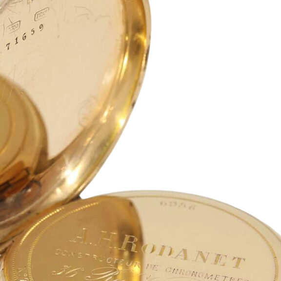 Elegant Swiss 18K rose gold ankerchronometer Circa 1885 Elegant Swiss 18K rose gold ankerchronometer Circa 1885
