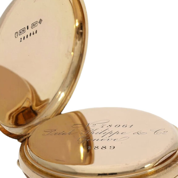 Swiss 18 carat rose gold open faced ankerchronometer pocket watch, circa 1889 Swiss 18 carat rose gold open faced ankerchronometer pocket watch, circa 1889