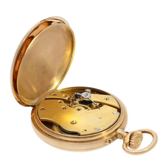 Swiss 18K gold open faced ankerchronometer Circa 1883 Swiss 18K gold open faced ankerchronometer Circa 1883