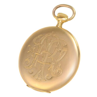 Swiss gold open faced Chronometro Gondolo Circa 1912 Swiss gold open faced Chronometro Gondolo Circa 1912