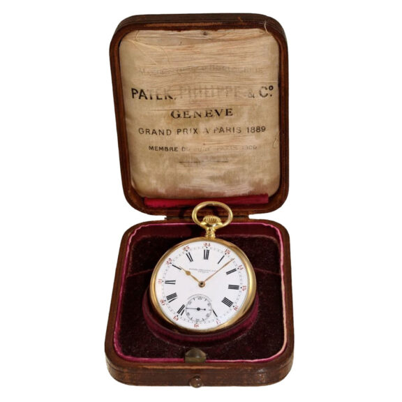 Swiss gold open faced Chronometro Gondolo Circa 1912 Swiss gold open faced Chronometro Gondolo Circa 1912