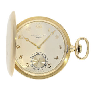 Large Swiss gold hunting cased Art Deco lever watch Circa 1930 Large Swiss gold hunting cased Art Deco lever watch Circa 1930