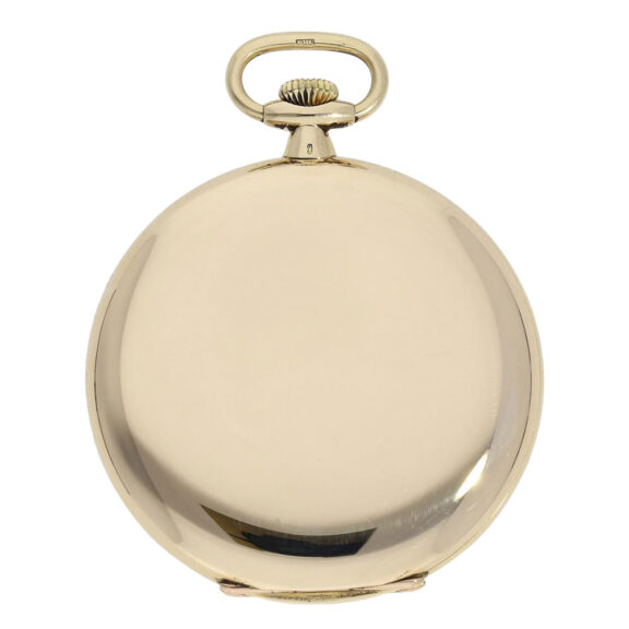 Large Swiss gold hunting cased Art Deco lever watch Circa 1930 Large Swiss gold hunting cased Art Deco lever watch Circa 1930