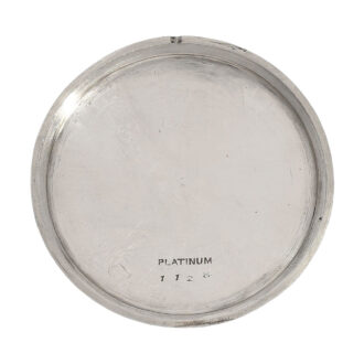 Swiss platinum and diamond-set Art Deco dress watch Circa 1925
