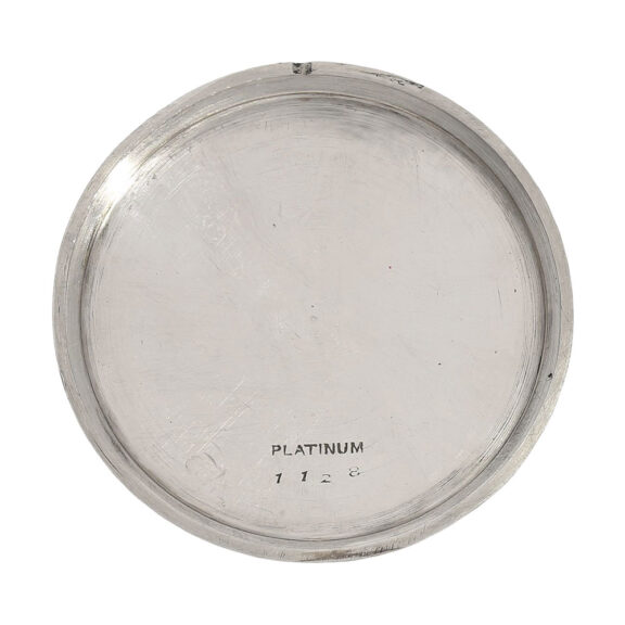 Swiss platinum and diamond-set Art Deco dress watch Circa 1925 Swiss platinum and diamond-set Art Deco dress watch Circa 1925