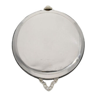 Swiss platinum and diamond-set Art Deco dress watch Circa 1925