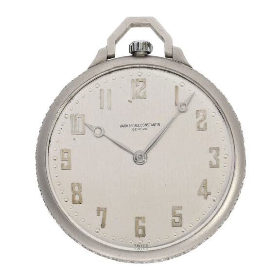 Swiss platinum and diamond-set Art Deco dress watch Circa 1929 Swiss platinum and diamond-set Art Deco dress watch Circa 1929